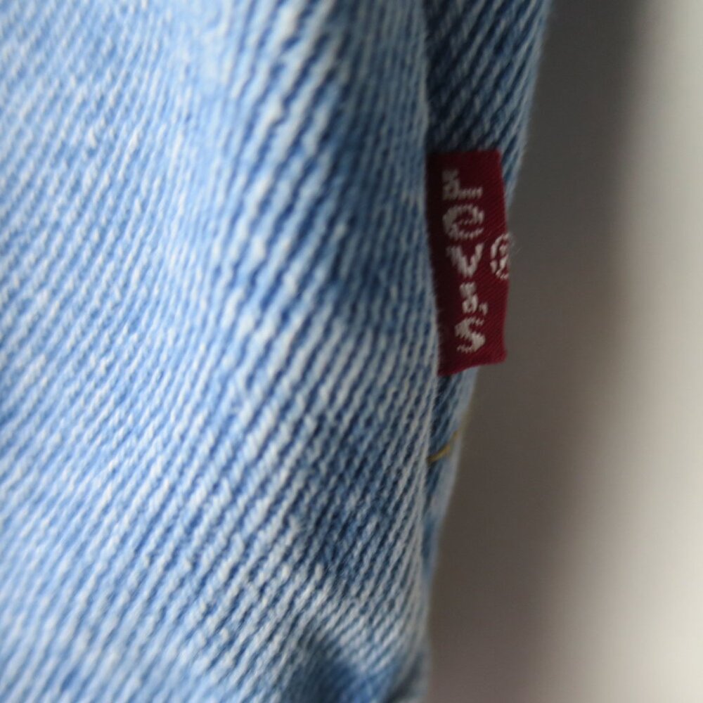 Levi's Denim Crop Moto Jacket Size M - Picture 9 of 14